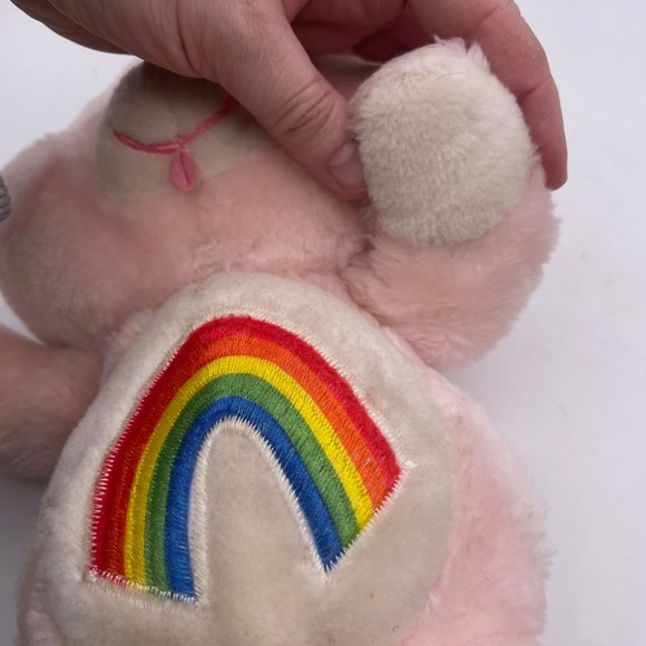 CHEER BEAR Vintage 1983 Kenner Care Bears 13" Plush Stuffed Toy PINK Rainbow - Picture 11 of 14